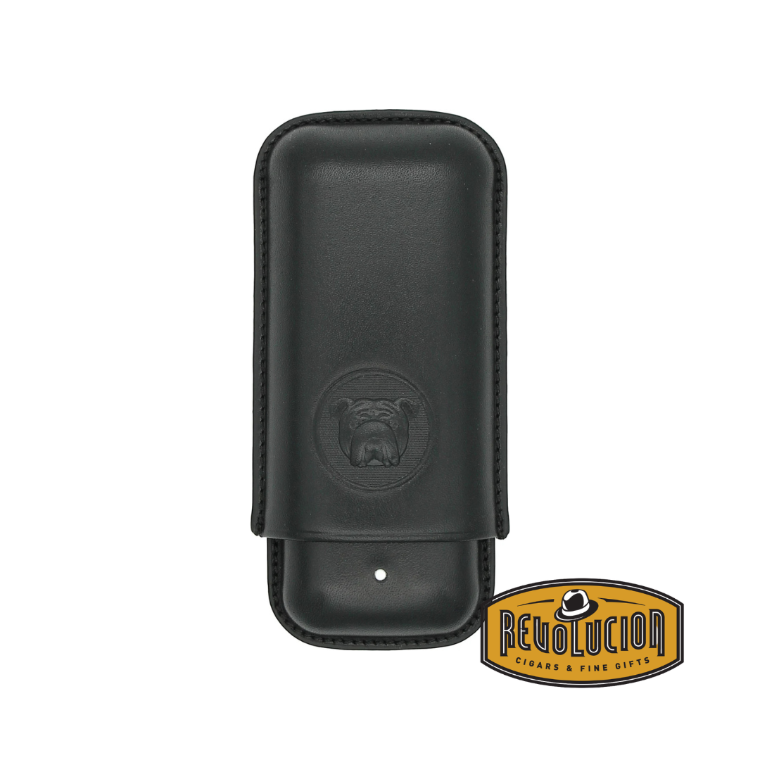 The White Spot Bulldog Cigar Case Robusto (2F) - Black