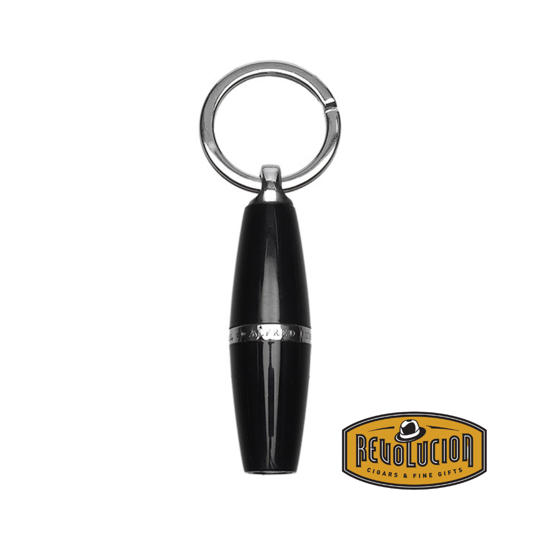 Dunhill White Spot Bullet Cigar Cutter - Acrylic Black
