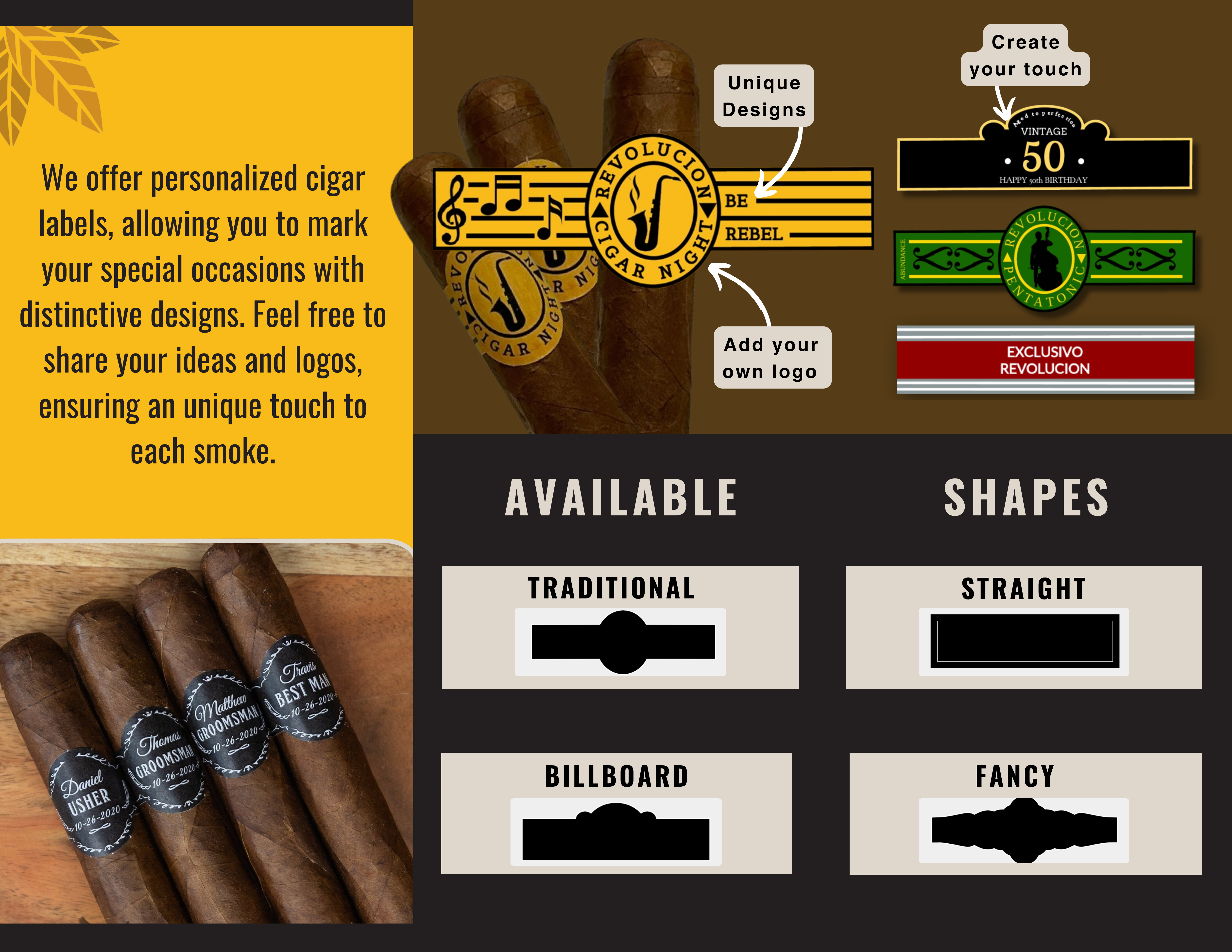 Custom Cigar Label Shiny