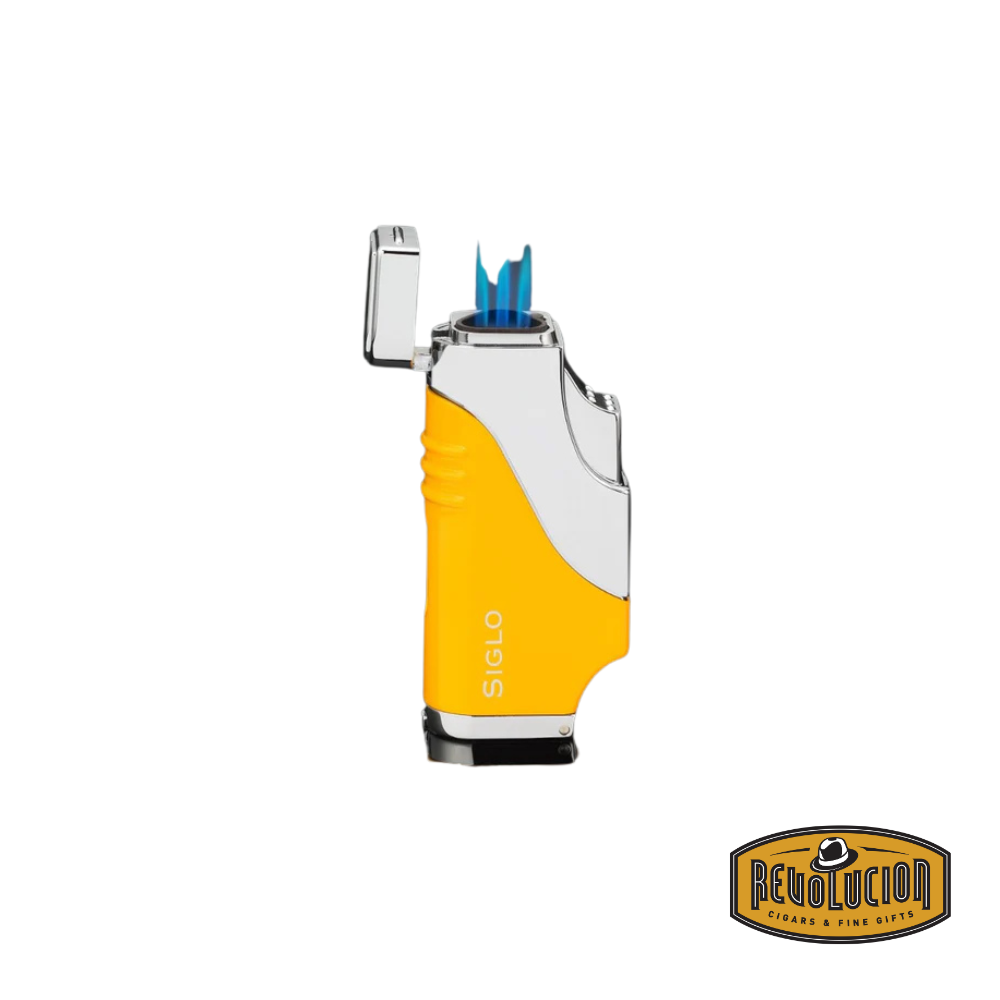Briquet Siglo Triple Flamme - Jaune
