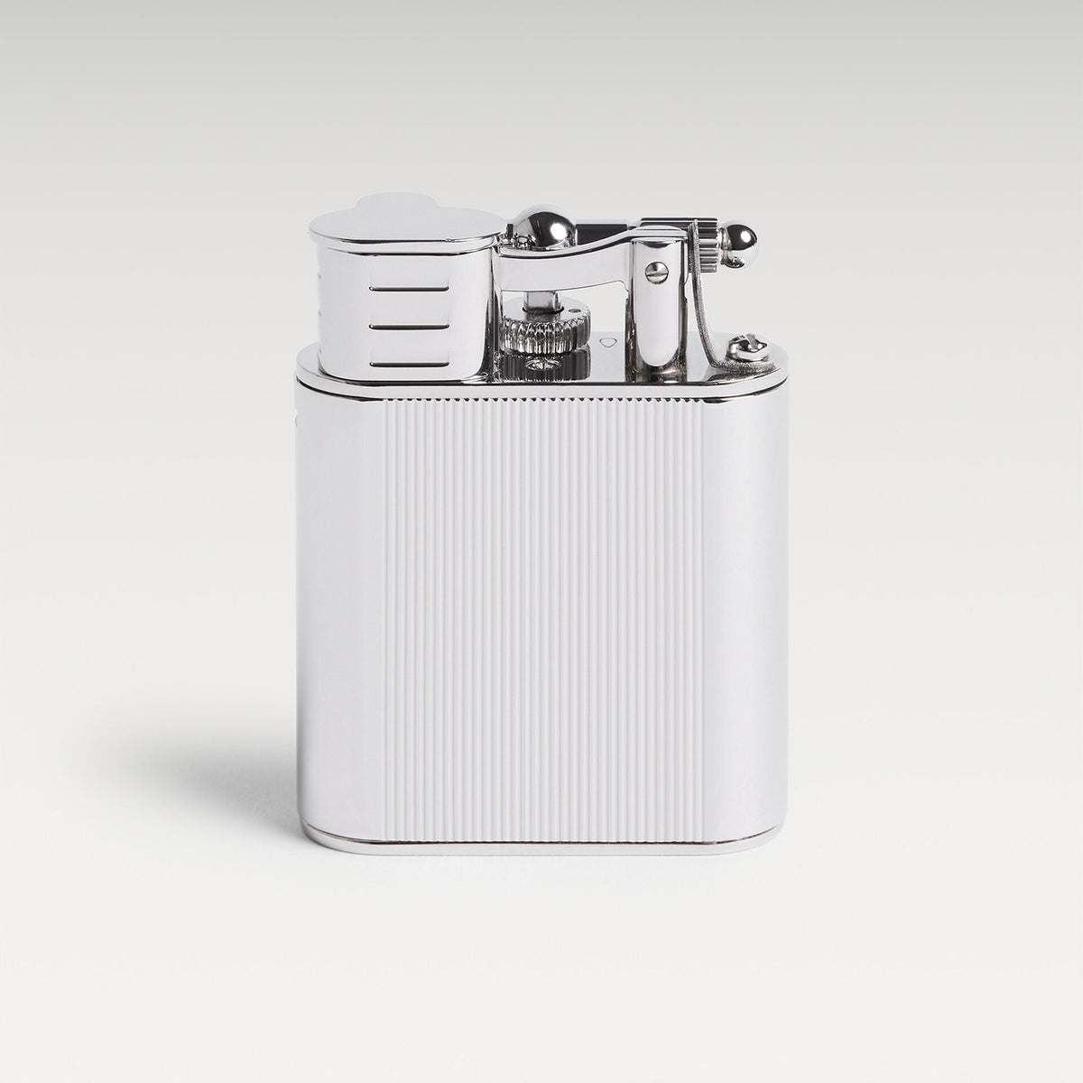Dunhill Lines Pattern Turbo Lighter - Silver