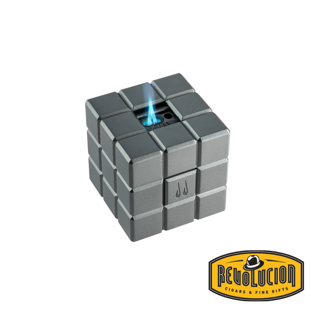 Colibri Heritage Cube Table Lighter - Charcoal