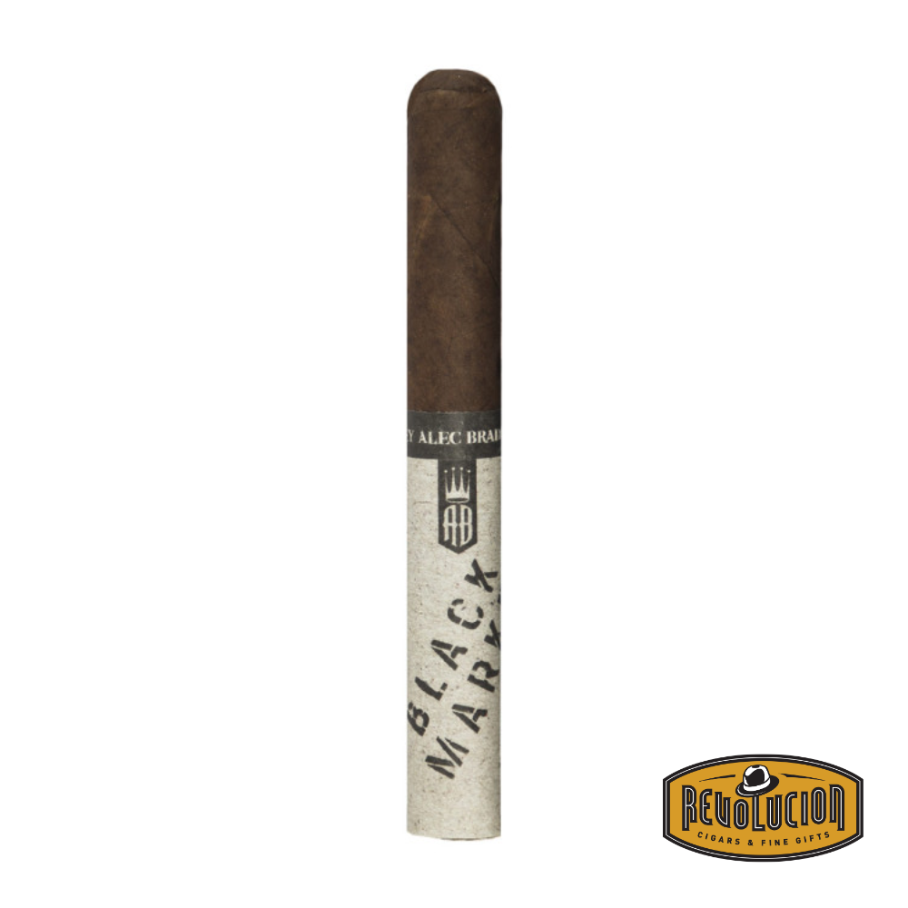 Alec Bradley Black Market Toro Medium-Full Strength Nicaraguan Cigar with signature rustic band and aged wrapper, displayed on a wooden surface.
