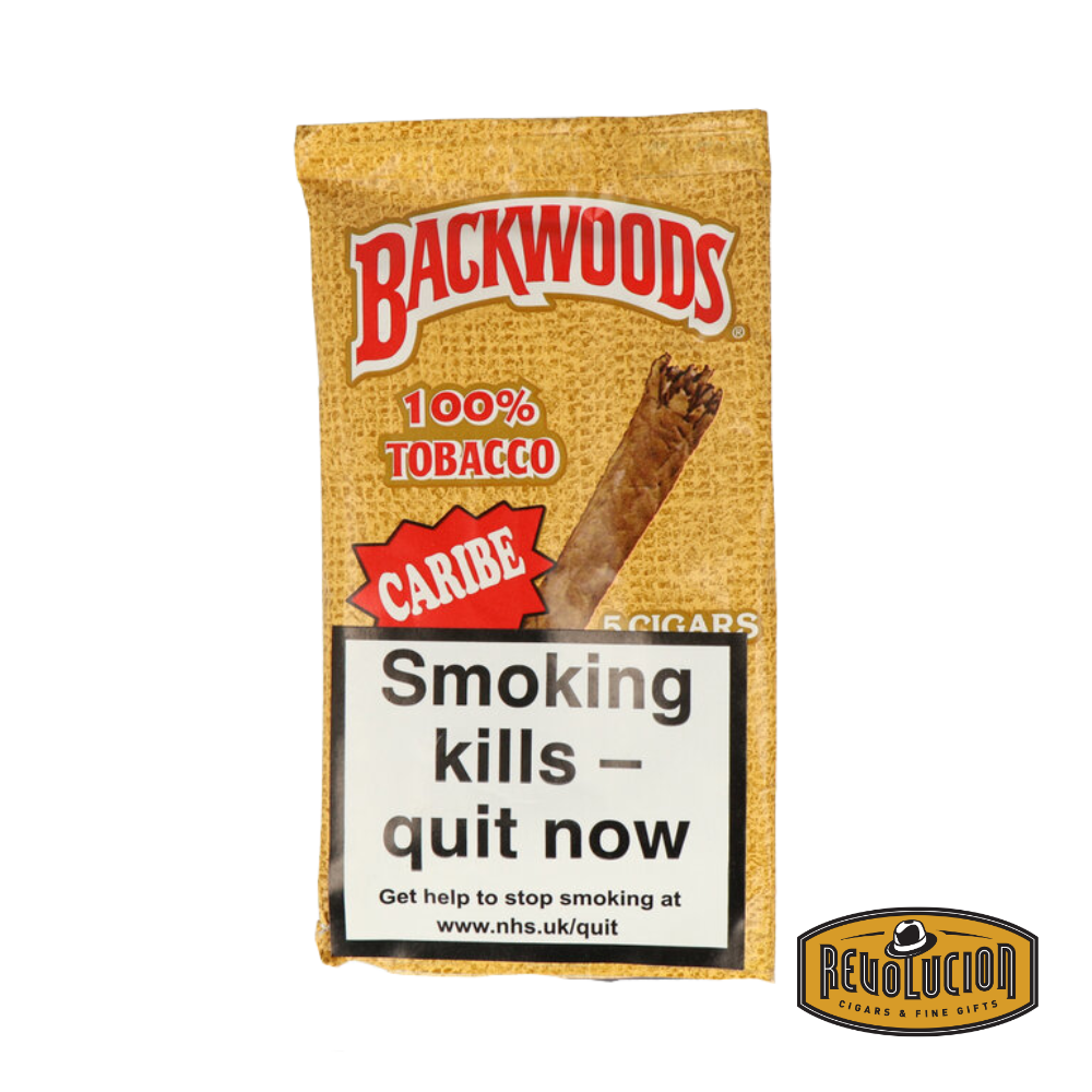 Backwoods Rum Flavored Cigar – pack of 5 machine-made cigars wrapped in natural leaf and infused with rum flavor.
