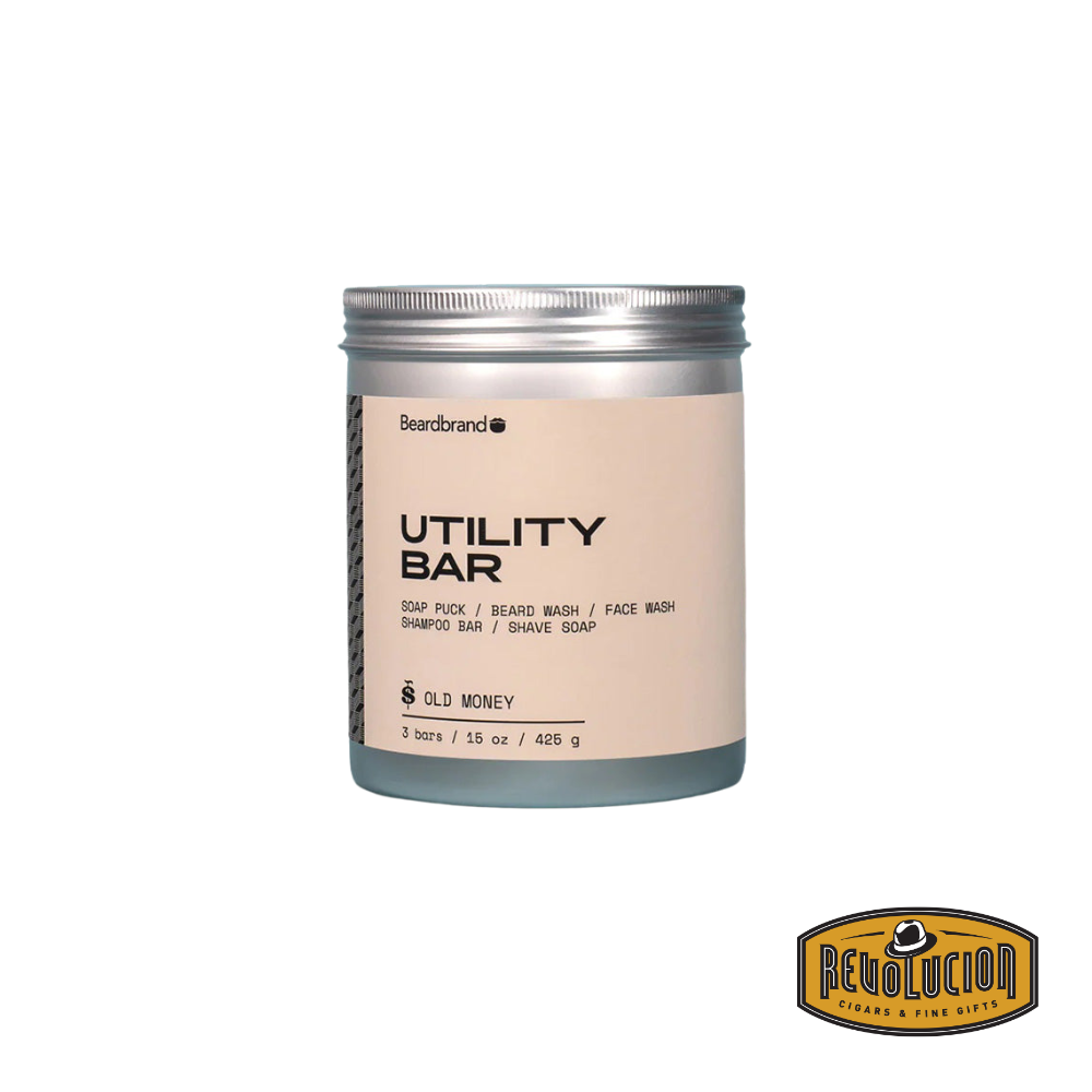 Beardbrand Utility Bar Old Money (Pack of 3) – a set of luxurious, all-in-one grooming bars with a rich, sophisticated scent.