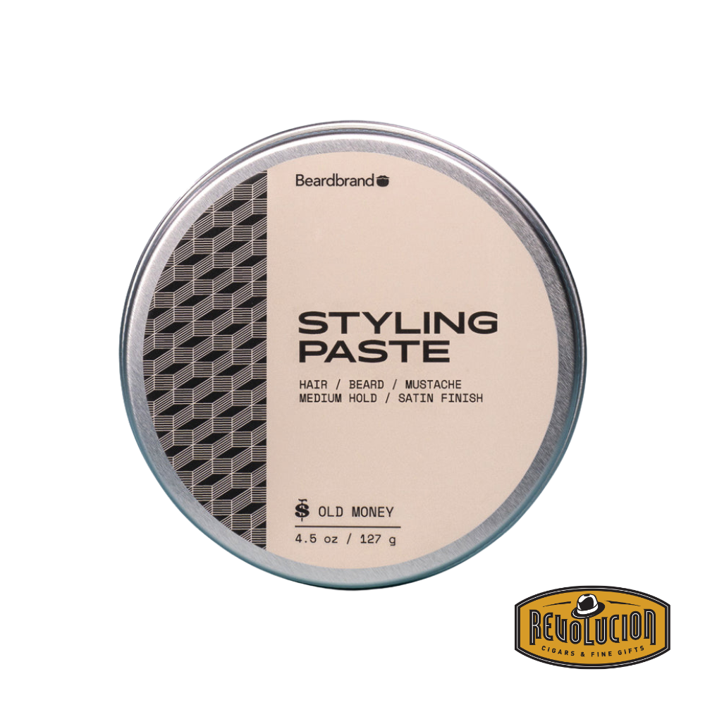 Beardbrand Styling Paste Old Money – premium styling paste in an elegant jar, perfect for achieving a natural, flexible hold with a refined scent.