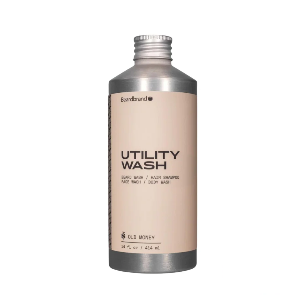 Beardbrand Utility Wash Temple Smoke – multipurpose grooming wash in a modern bottle, designed for beard, hair, and body with a rich, smoky scent profile.
