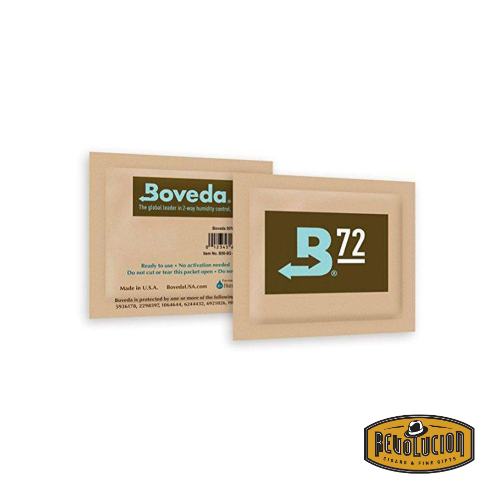 Boveda Humidor Bags displayed with both front and back sides visible in a single image.