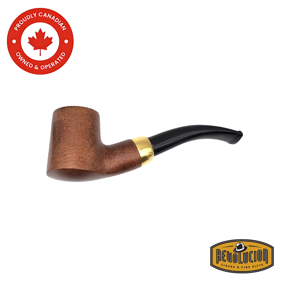 Brigham Anton Pipe Maple Brown #06 featuring a long bowl and elegant maple brown finish, crafted for a stylish and comfortable smoking experience.