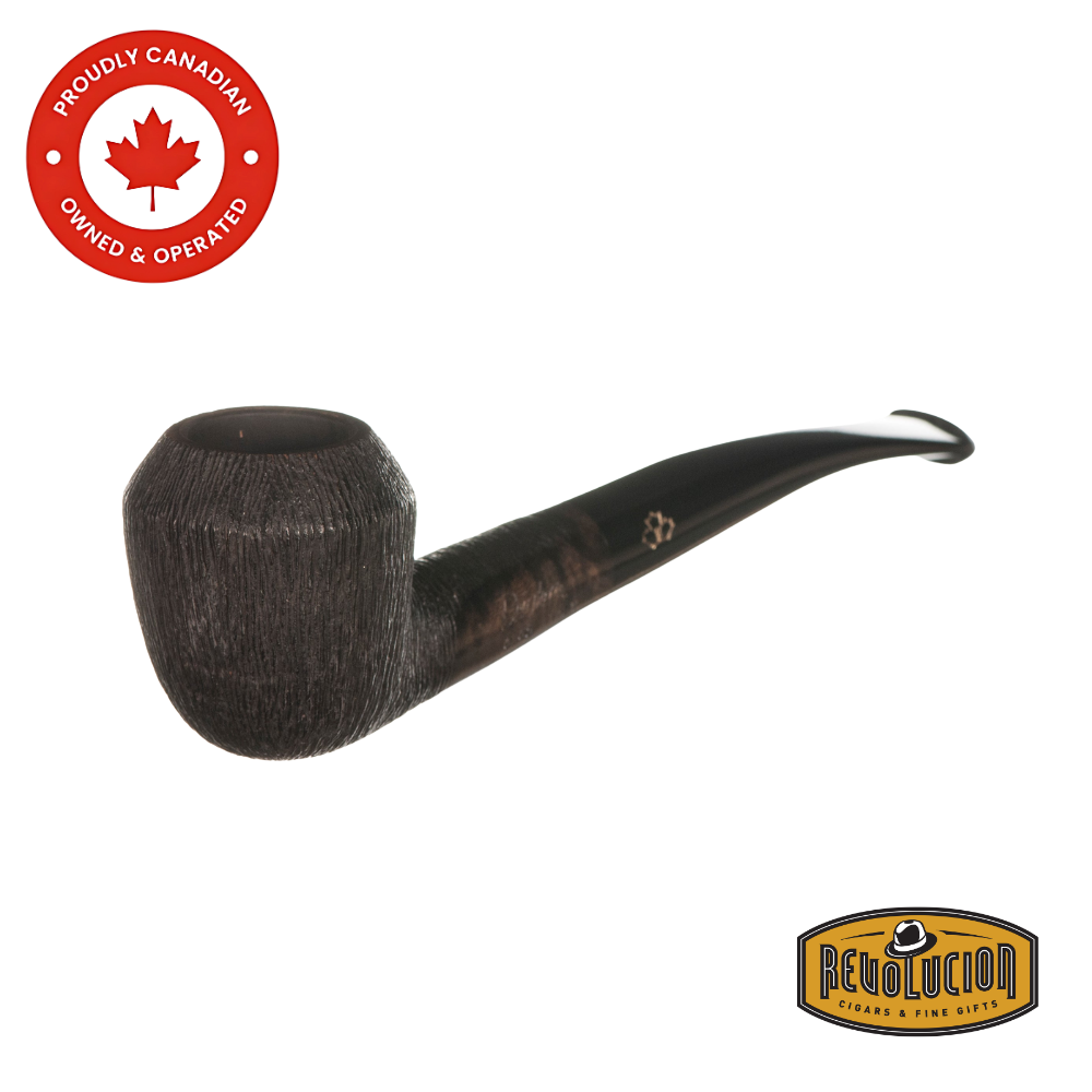 Brigham System Satinated #26 Smoking Pipe, side view highlighting its smooth finish and classic design.