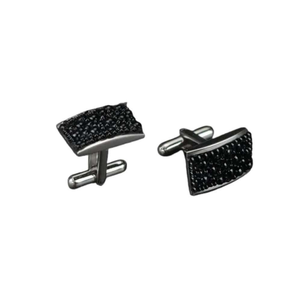 Brizard & Co cuff links crafted from genuine stingray leather with a luxurious finish.