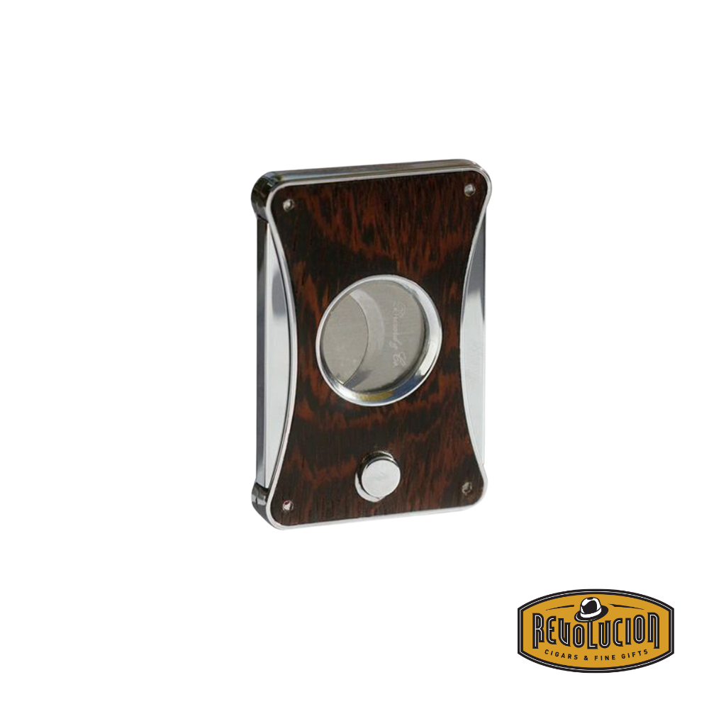 Brizard & Co. Elite Series 2 Cigar Cutter with a wenge wood finish, showcasing its sleek and sophisticated design.
