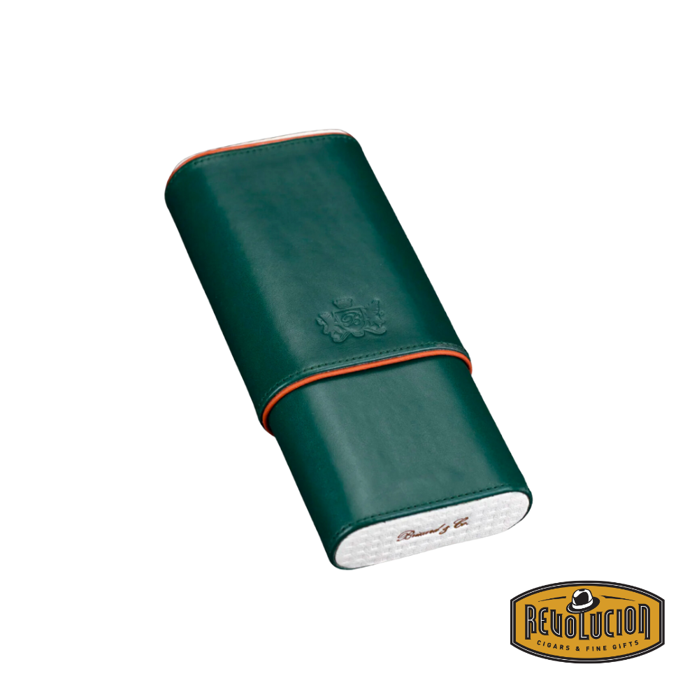 Closed view – Brizard & Co Show Band 3 Cigar Case - Augusta (Limited Edition), front view, showcasing its refined craftsmanship and premium design.