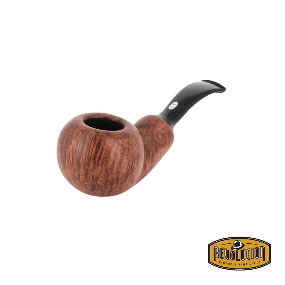Chacom Reverse Calabash Smoking Pipe in brown finish, elegantly crafted for a smooth smoking experience.