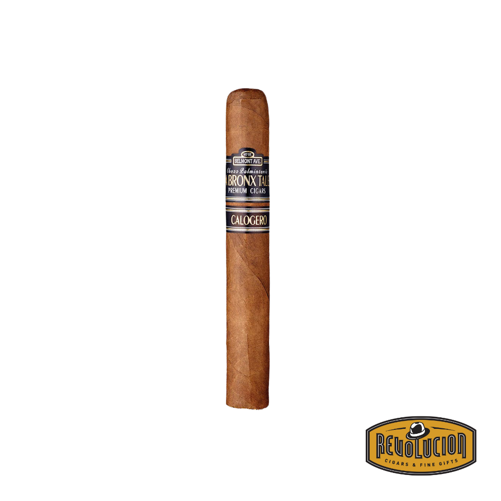 Chazz Palminteri's A Bronx Tale - Calogero Robusto is a medium strength Dominican cigar with a classic robusto shape, offering a rich and compact smoking experience with well-balanced flavors.
