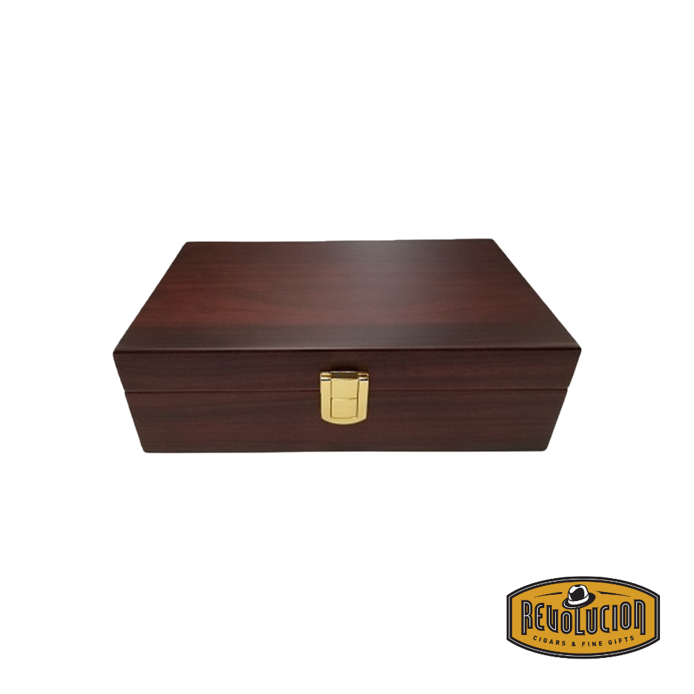 Clasp Wooden Travel Humidor - 12 Count