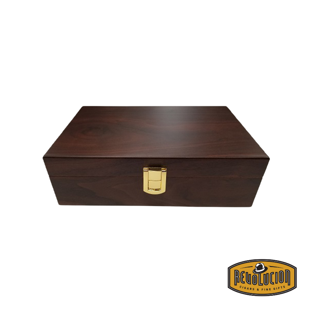 Clasp Wooden Travel Humidor - 12 Count