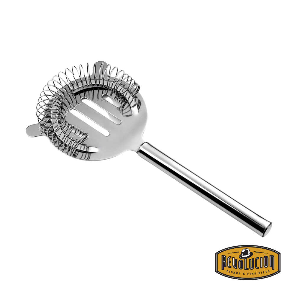 Claude Stainless Steel Strainer – A high-quality, durable cocktail strainer with a sleek stainless steel finish, designed to fit securely over mixing glasses and shakers for effortless straining of cocktails.