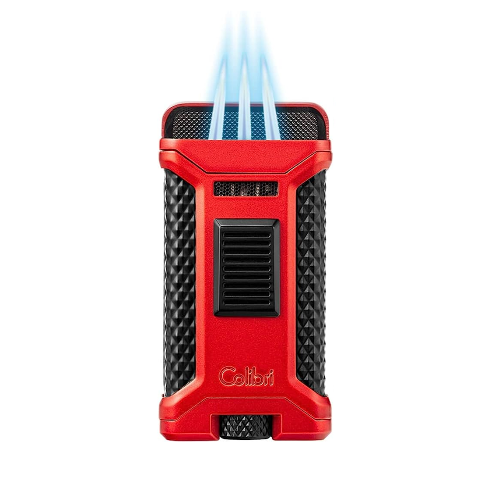 Colibri Ascari Triple Flame Lighter - Red