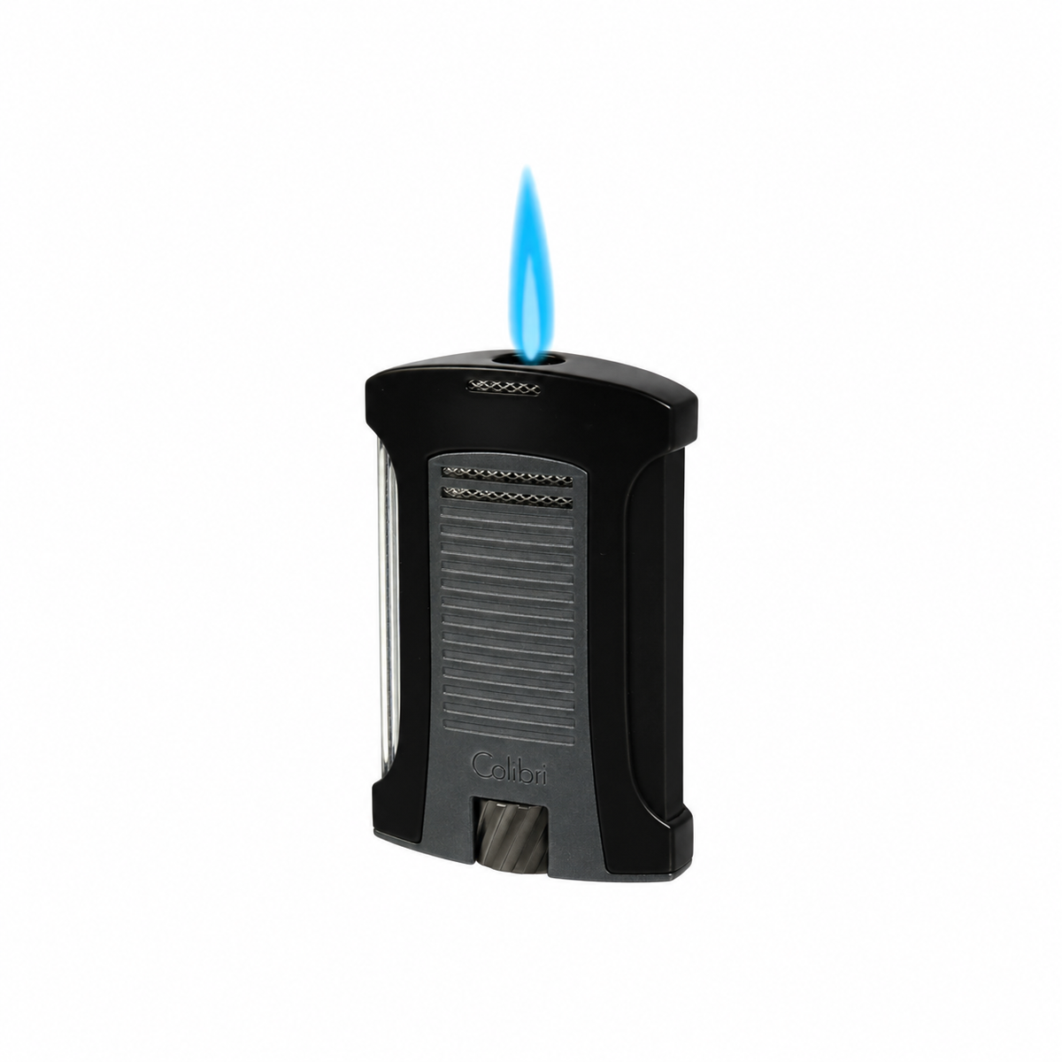 Briquet à cigares Colibri Daytona à flamme unique - Noir mat anthracite