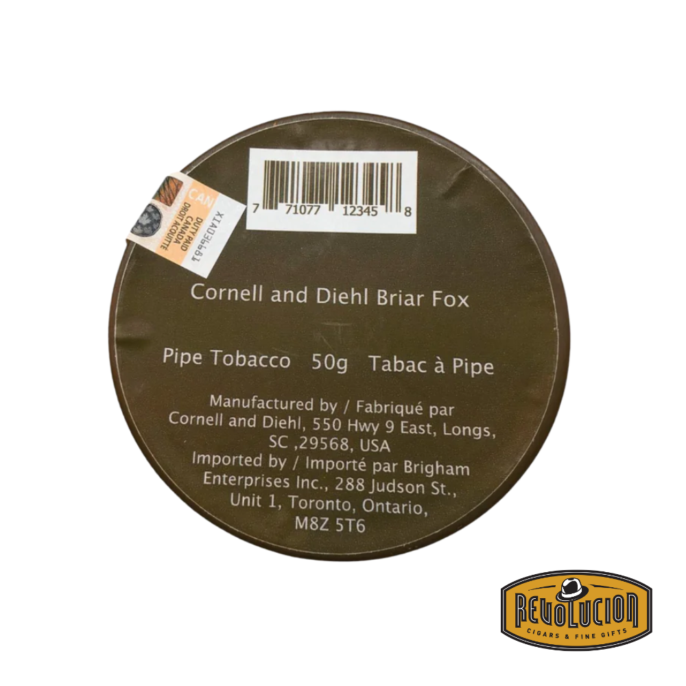 Cornell & Diehl Briar Fox Pipe Tobacco - Original tin with classic design and visible branding.