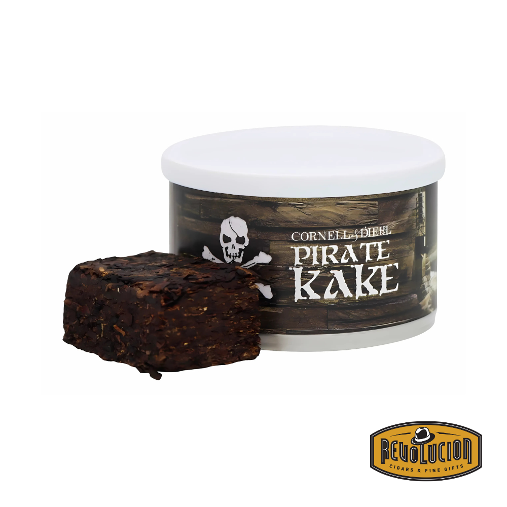 Cornell & Diehl Pirate Kake Pipe Tobacco - Original tin with classic design and visible branding.