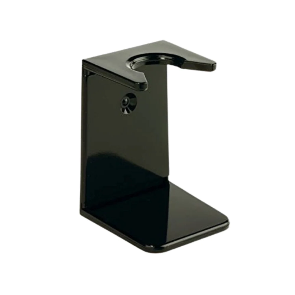 Edwin Jagger Ebony plastic brush drip stand, large size, shown alone.