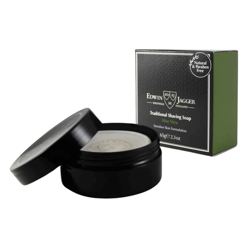 Edwin Jagger Shaving Soap Sandalwood Refill – Classic round refill with elegant packaging, offering a rich lather and warm, woody sandalwood fragrance.