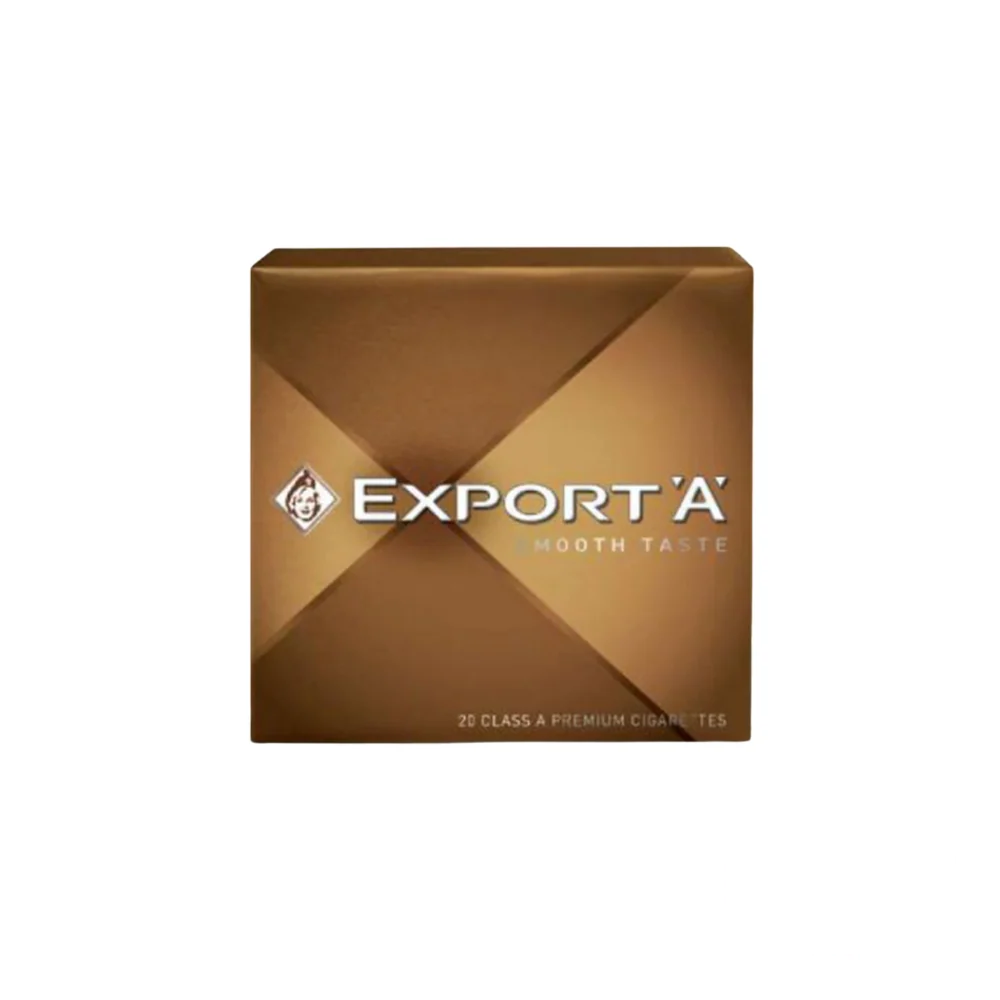Export A Smooth King Size Cigarettes – Pack of 20 featuring Canadian plain packaging with standard health warnings and uniform font in a matte, regulation-compliant design.