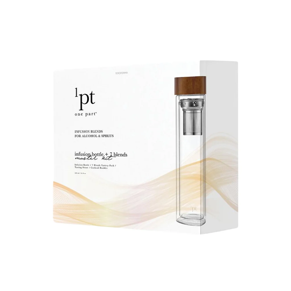 Gin Lover Set 1pt Infusion in its packaging, featuring a curated selection of infusion blends designed to enhance gin cocktails with rich botanical flavors.
