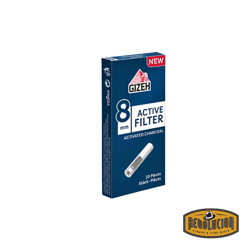 Gizeh Regular 8mm Smoking Filters, designed for a smoother smoking experience and optimal filtration.