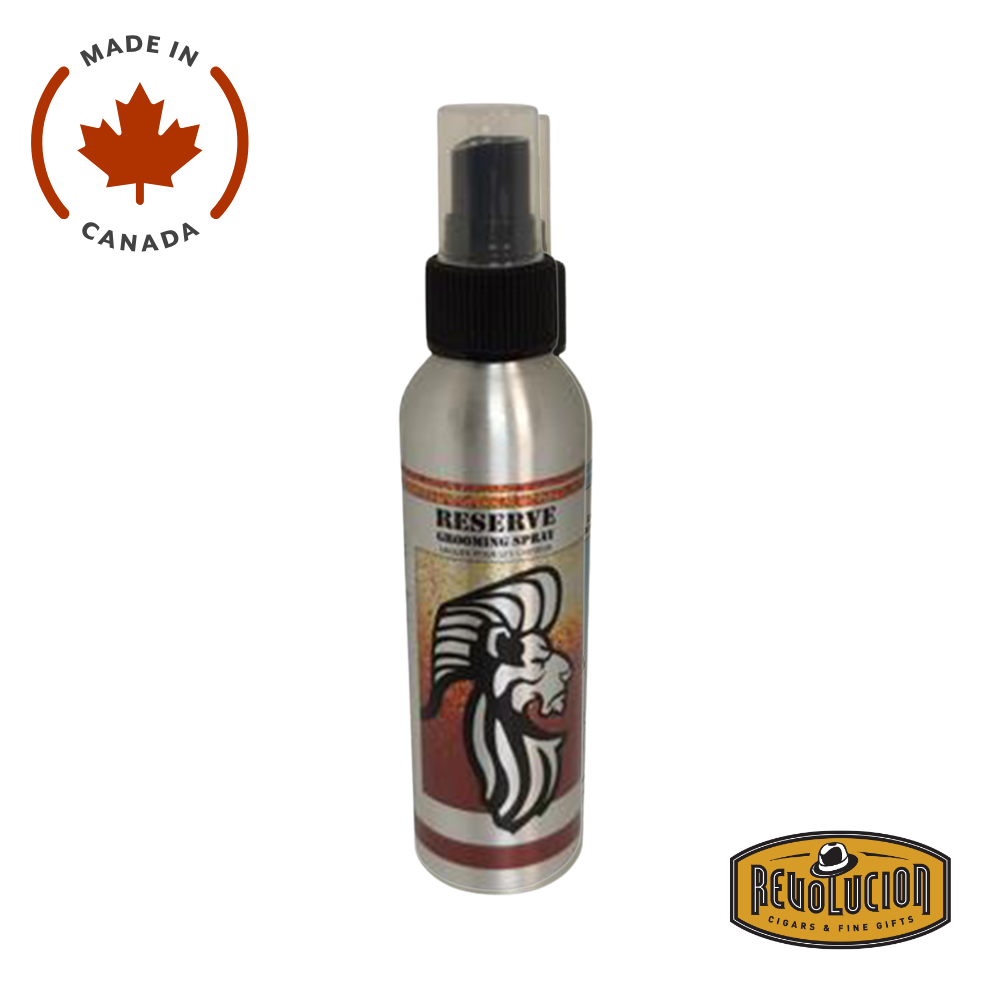 The King & Country Grooming Hair Spray provides a medium hold with a natural finish, suitable for various hair types and styles. Apply to damp hair before blow-drying for volume, or to dry hair for added firmness. Crafted in Vancouver, Canada, this grooming spray is ideal for achieving a polished look.