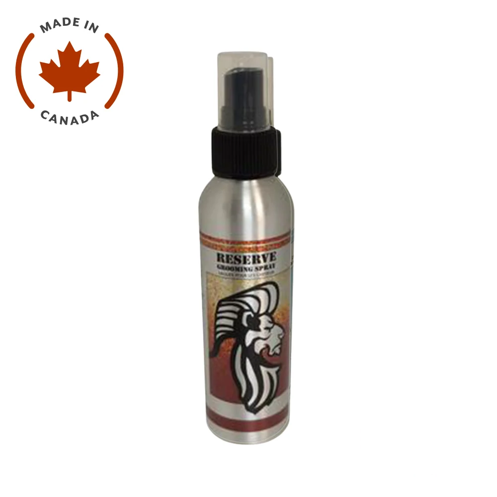 The King & Country Grooming Hair Spray provides a medium hold with a natural finish, suitable for various hair types and styles. Apply to damp hair before blow-drying for volume, or to dry hair for added firmness. Crafted in Vancouver, Canada, this grooming spray is ideal for achieving a polished look.