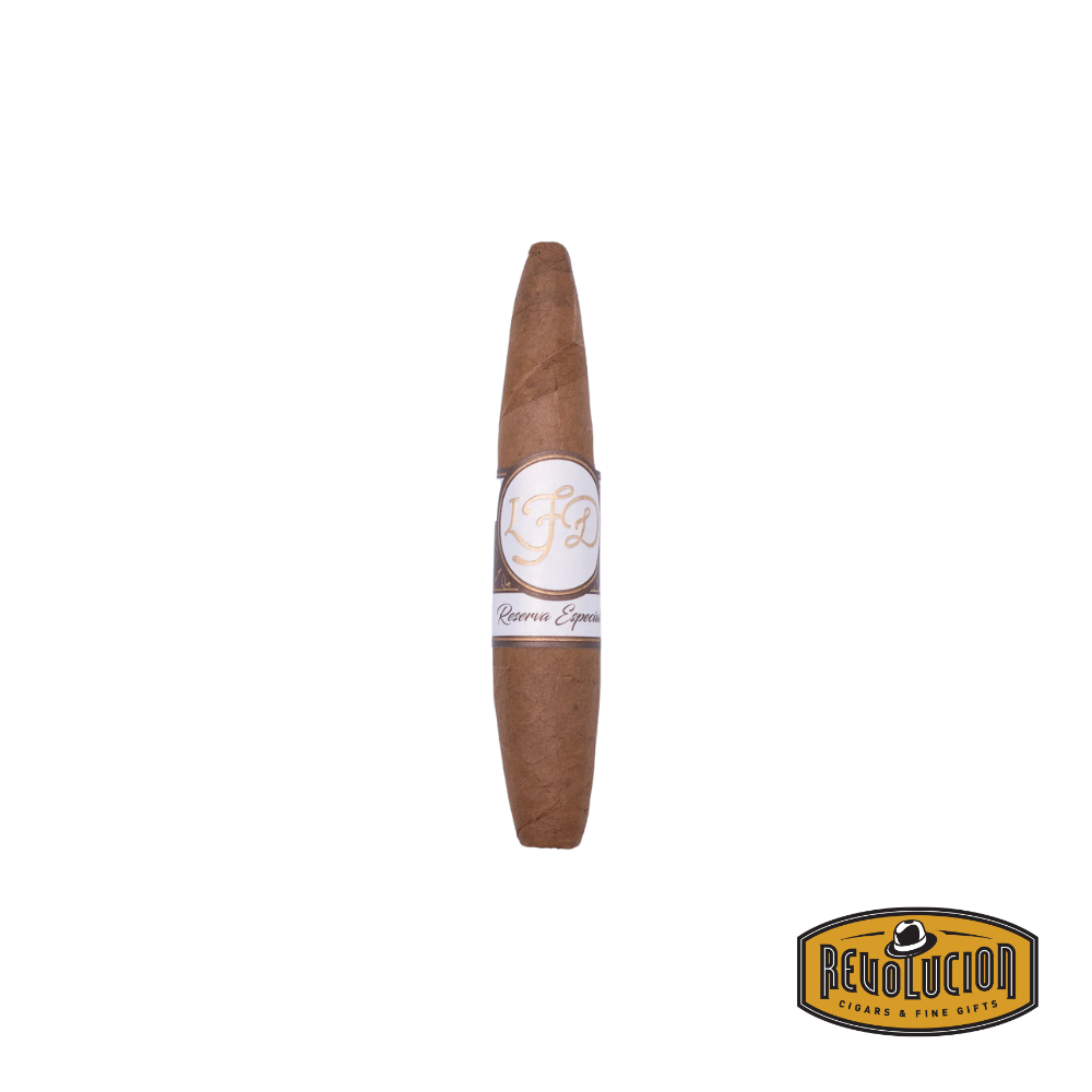 La Flor Dominicana El Jocko Natural Reserva Especial Figurado – medium-full strength Dominican cigar with a unique shape, offering rich and robust flavors from a high-quality blend of tobaccos.