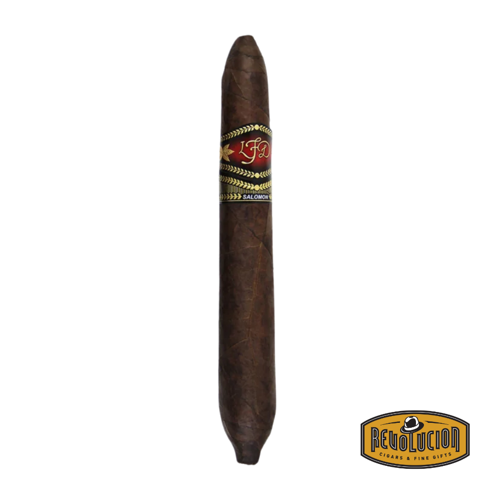 LFD Ligero Salomon Maduro Full Strength Dominican Cigar – A powerful, full-bodied Dominican cigar with a dark maduro wrapper and a unique salomon shape, delivering intense and complex flavors.