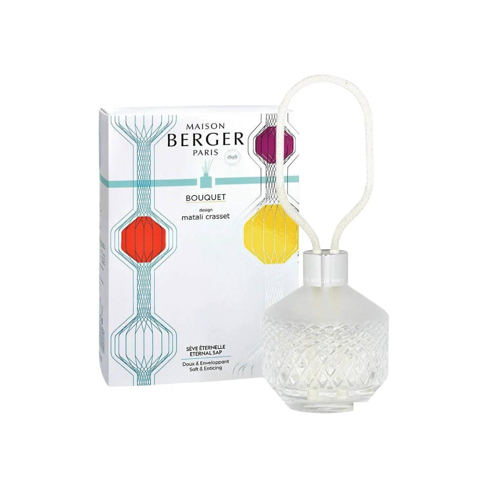 Lampe Berger Bouquet Diffuser Matali Crasset in transparent, highlighting its minimalist design.