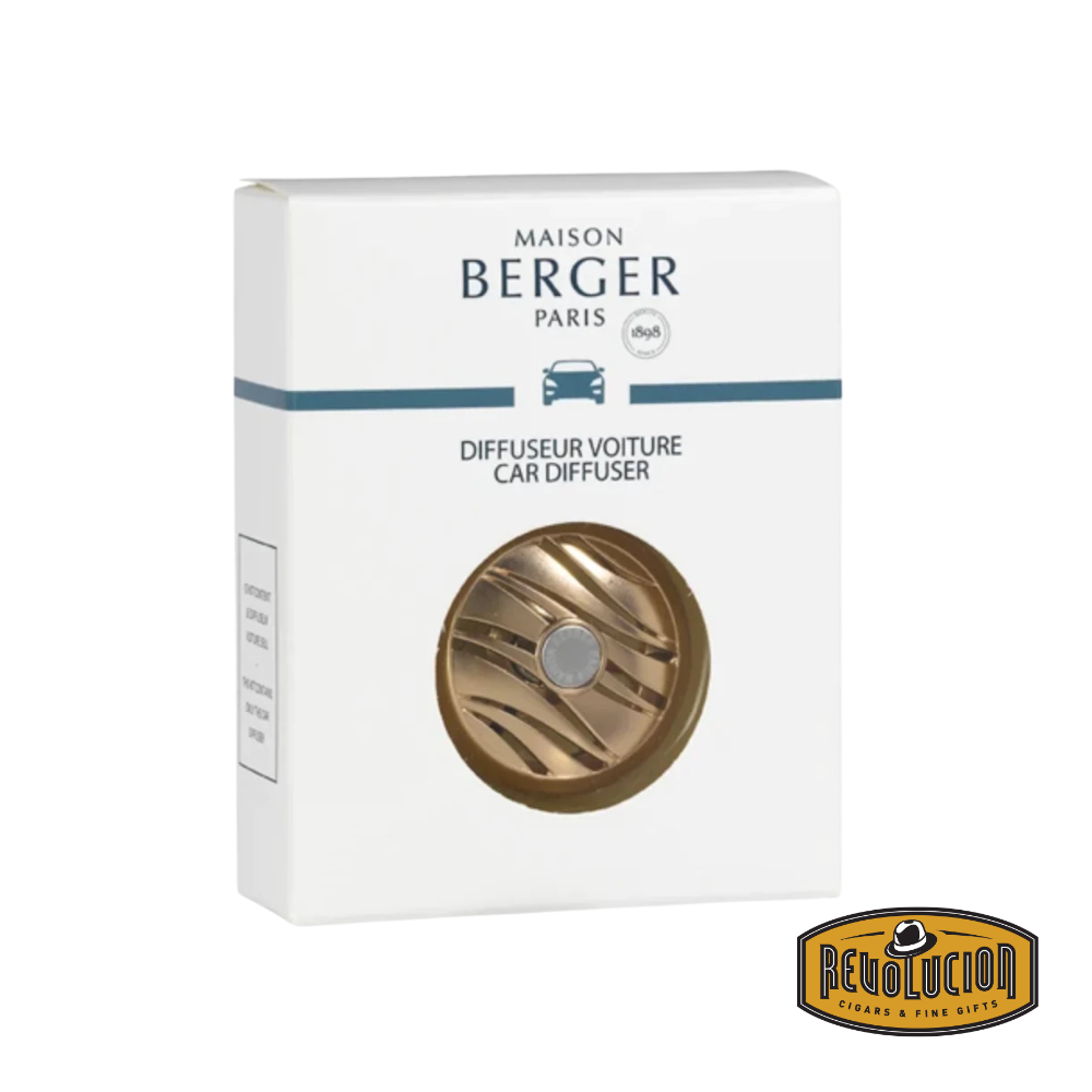 Lampe Berger Car Diffuser Clip Satin Rose – elegant car diffuser displayed with its packaging.