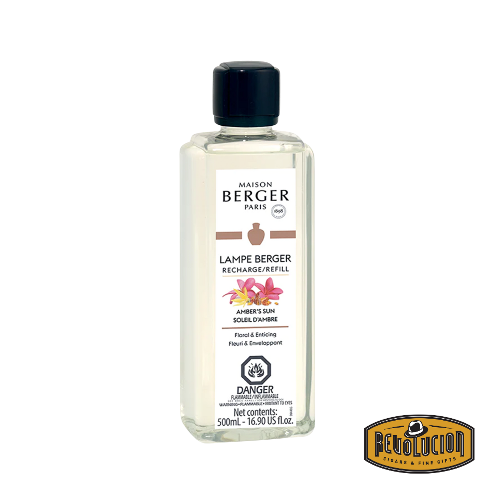 Lampe Berger Refill Amber’s Sun – A warm and radiant home fragrance with rich amber notes, blended with hints of floral and woody accords for a comforting and inviting atmosphere.