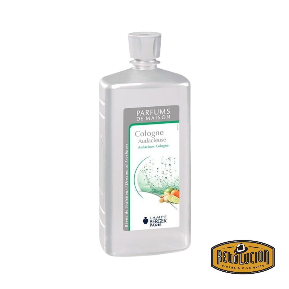 Lampe Berger Refill Audacious Cologne – A bold and invigorating fragrance that blends fresh citrus, aromatic herbs, and woody undertones for a sophisticated and masculine scent.