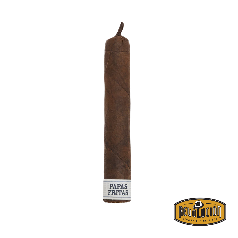 Drew Estate Liga Privada Único Serie Papas Fritas – A medium-full strength Nicaraguan cigar in a petit corona format. Crafted with premium tobacco clippings from the Liga Privada series, it features a dark, oily wrapper.