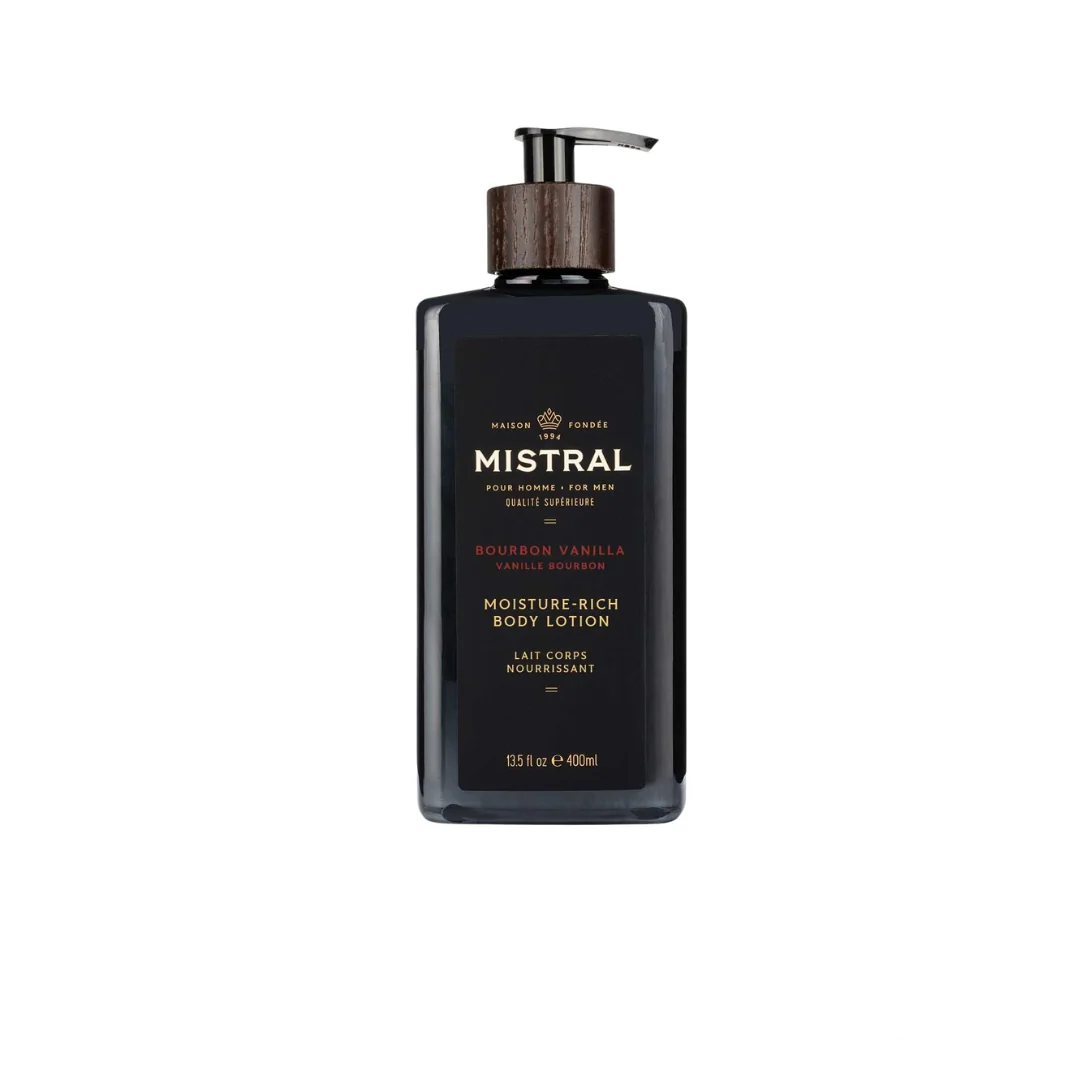 Mistral Men's Body Lotion - Bourbon Vanilla - 400ml
