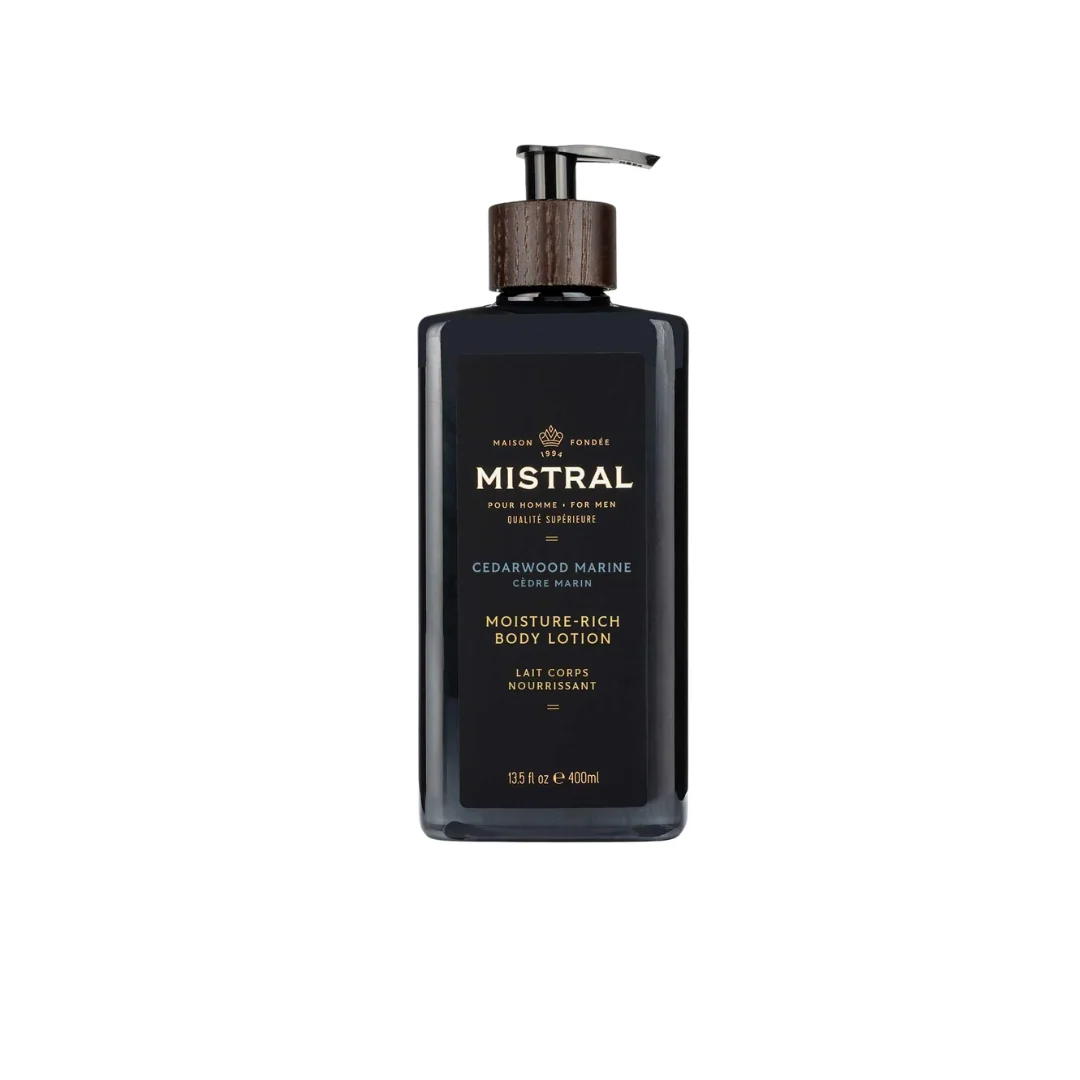 Mistral Men's Body Lotion - Cedarwood Marine - 400ml