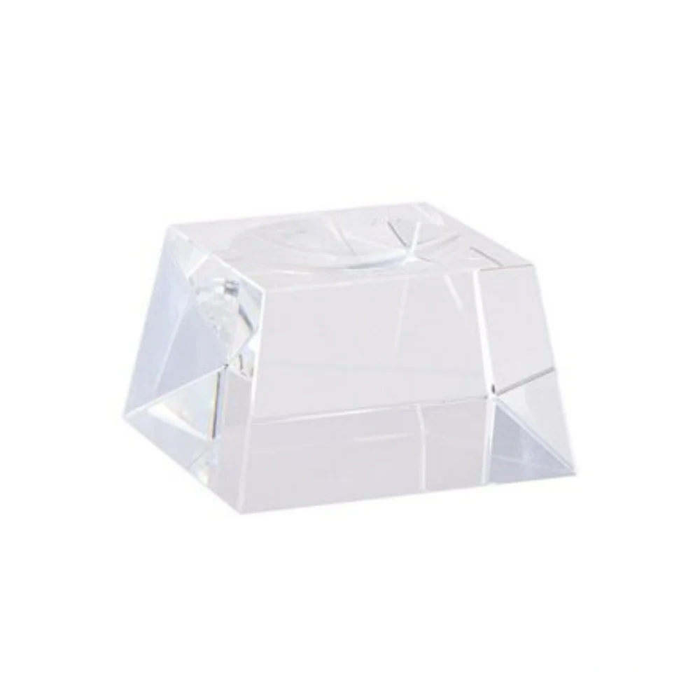 Mova Crystal Tall Base (4.5") – a sleek, transparent stand designed to elegantly display Mova globes.