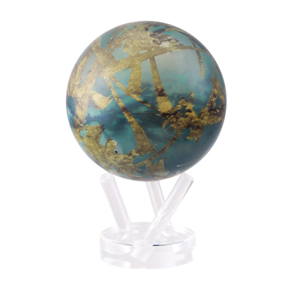 Mova Titan Moon Globe (6") – features the detailed surface of the moon, gently rotating on a sleek base.