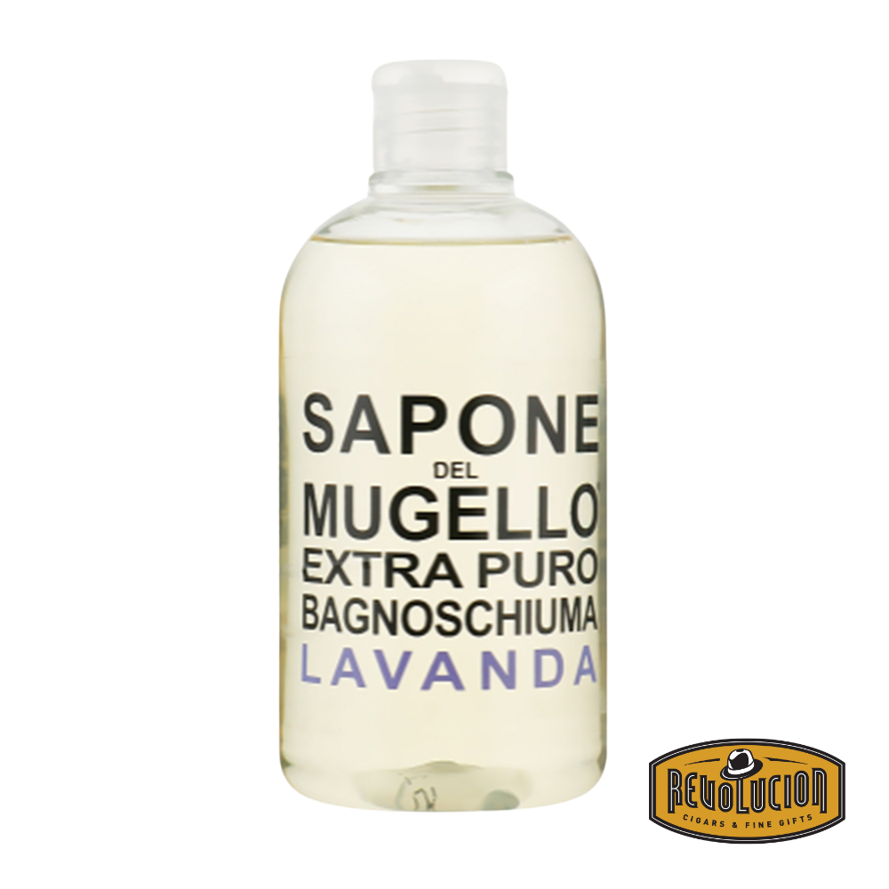 Mugello Shower Gel Lavender 500ml – a tall, elegant bottle featuring a calming lavender design on the label, representing a soothing and aromatic body wash.