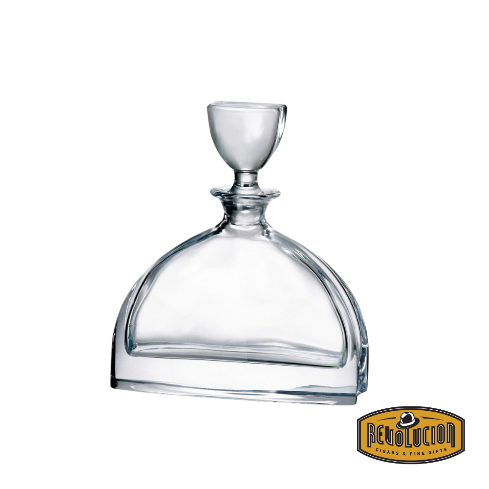 Nemo Decanter 0.7L, a uniquely designed glass decanter with a sculptural, geometric silhouette, perfect for elevating any whiskey or spirits collection.