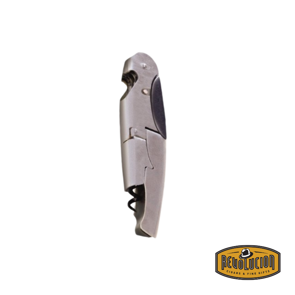 Nicholas Ratchet Corkscrew – A sleek and ergonomic corkscrew with a ratchet mechanism, designed for effortless wine bottle opening. Features a sturdy handle and durable construction for a smooth uncorking experience.