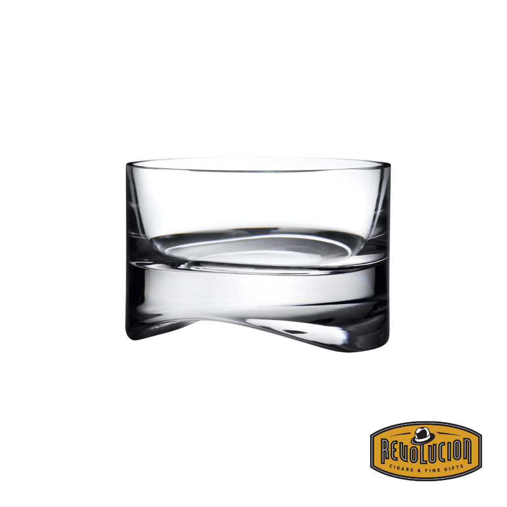 Nude Arch Bowl empty, highlighting its minimalist curves and transparent glass construction, ideal for versatile home decor and serving purposes.