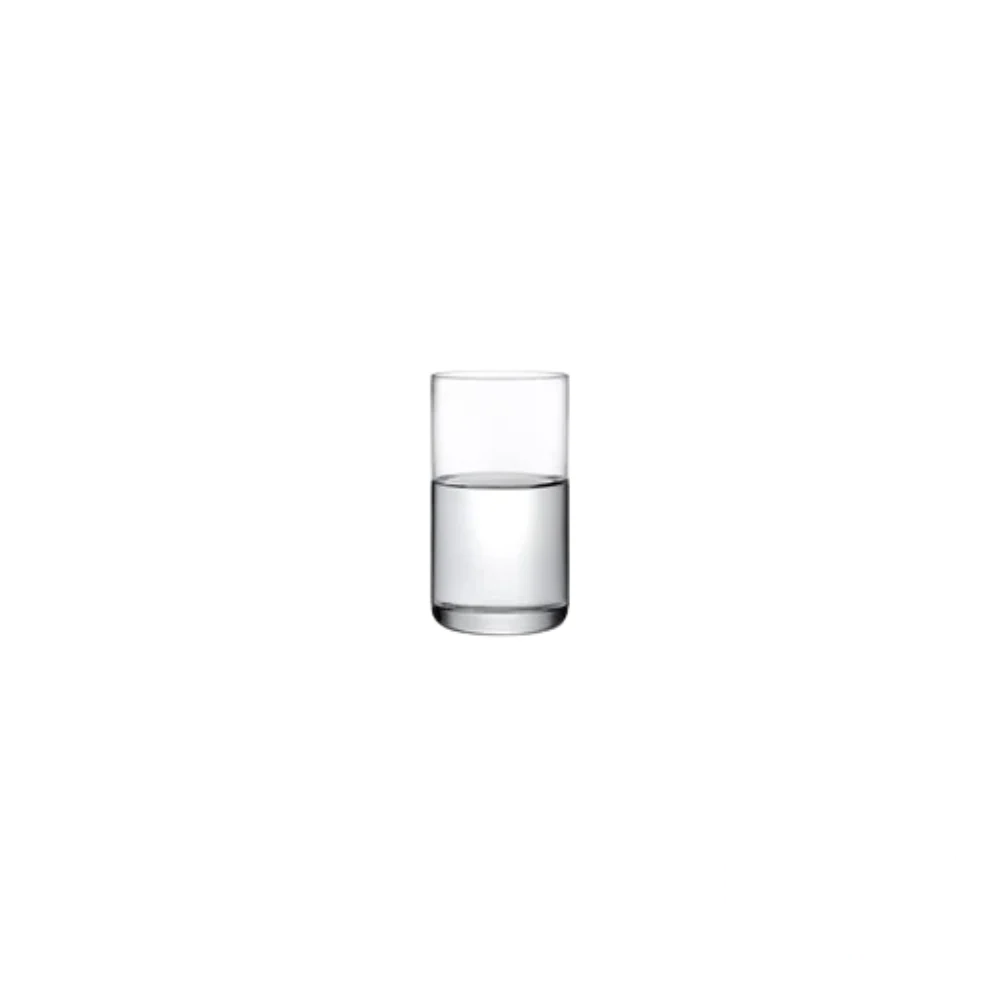 Nude Finesse Shot Glass set of 4, elegantly filled, highlighting its sleek and refined design for serving premium spirits in style.