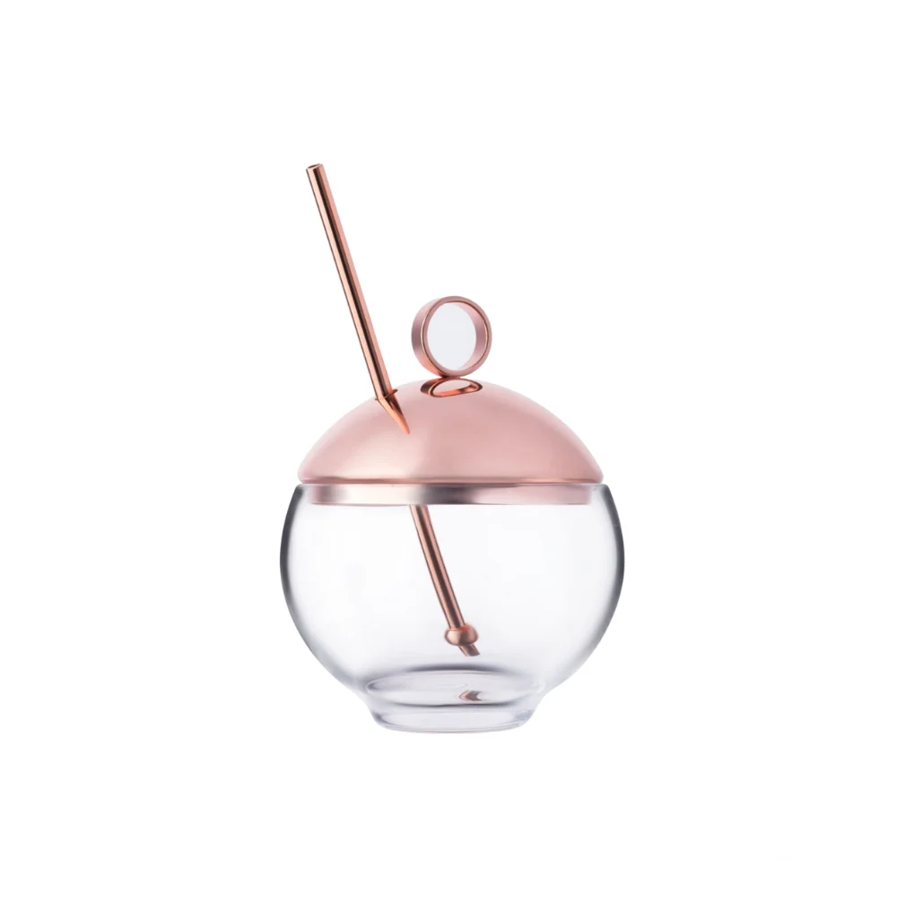 Nude Hepburn Alchemy Glass, an elegantly designed glass with a sleek and refined shape, shown empty, highlighting its minimalist aesthetic.